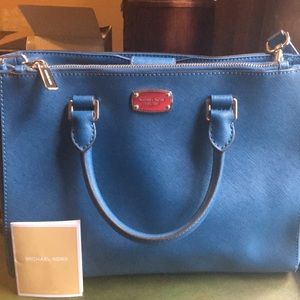 Blue Michael Kors Purse (Medium)